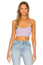 Sariah Recycled Rib Sweetheart Top at Revolve